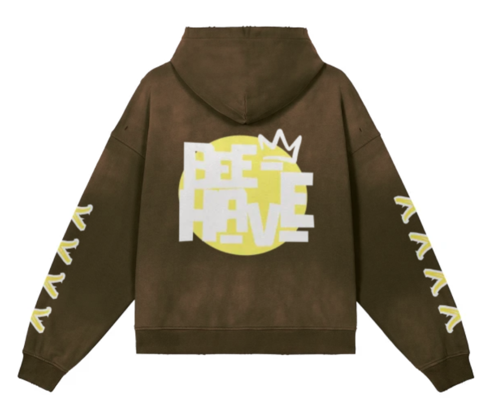 Bee Hoodie Fade Yellow