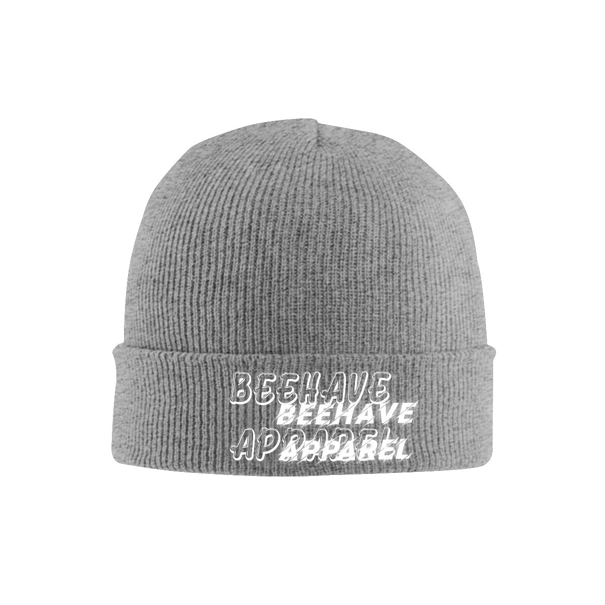 Knit Hat with Heat Transfer Patch