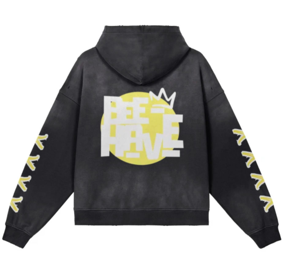 Bee Hoodie Fade Yellow