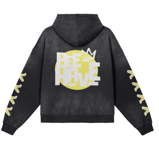 Bee Hoodie Fade Yellow