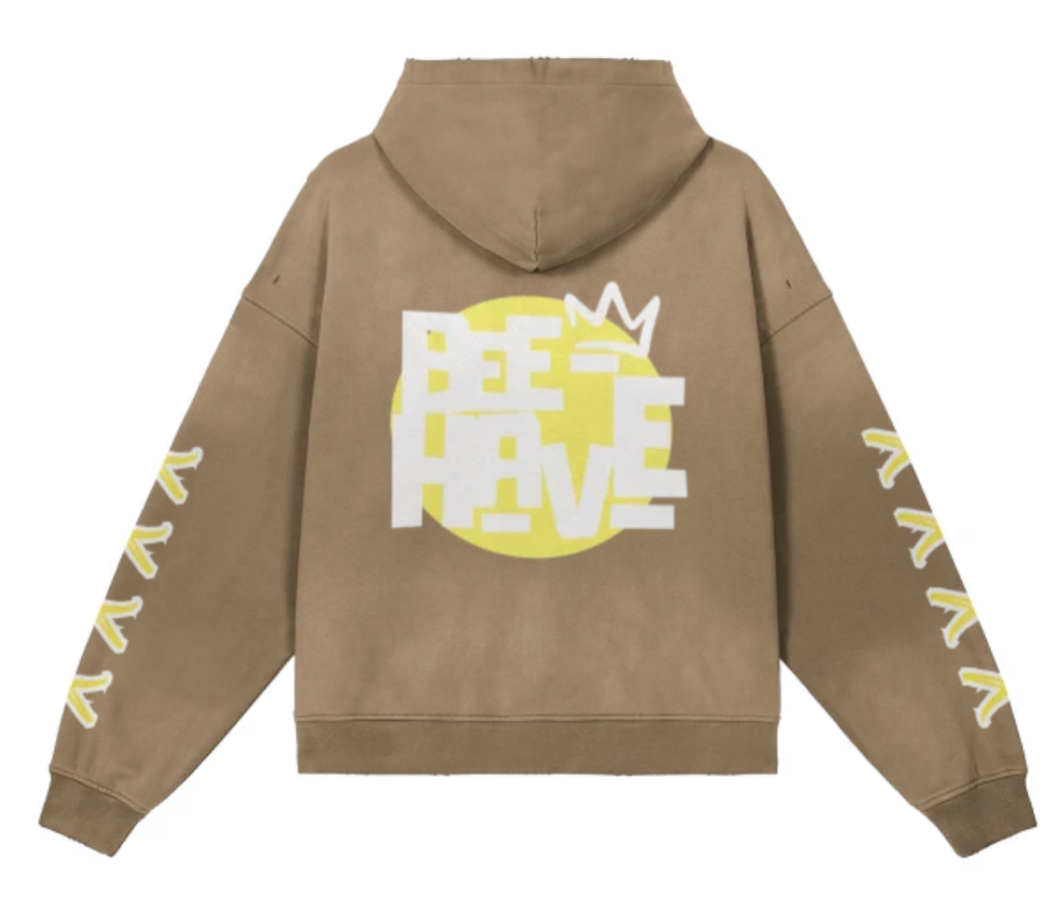 Bee Hoodie Fade Yellow