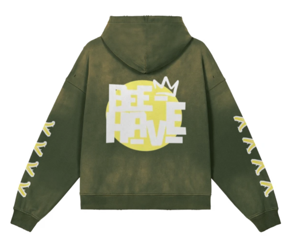 Bee Hoodie Fade Yellow