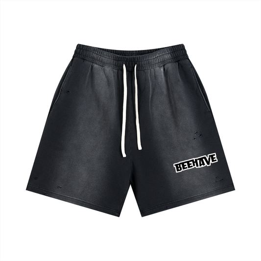 Sun Fade Distressed Shorts
