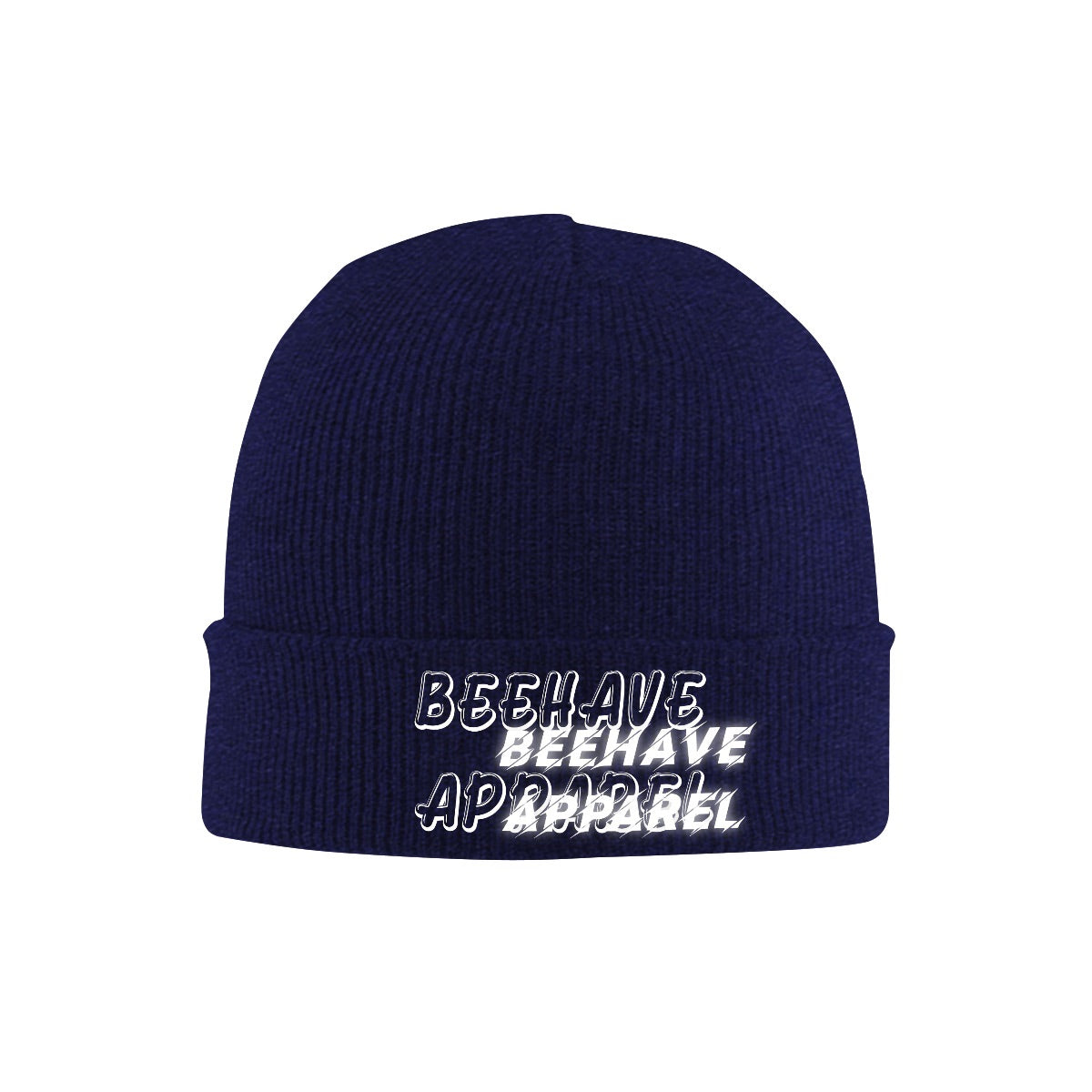 Knit Hat with Heat Transfer Patch