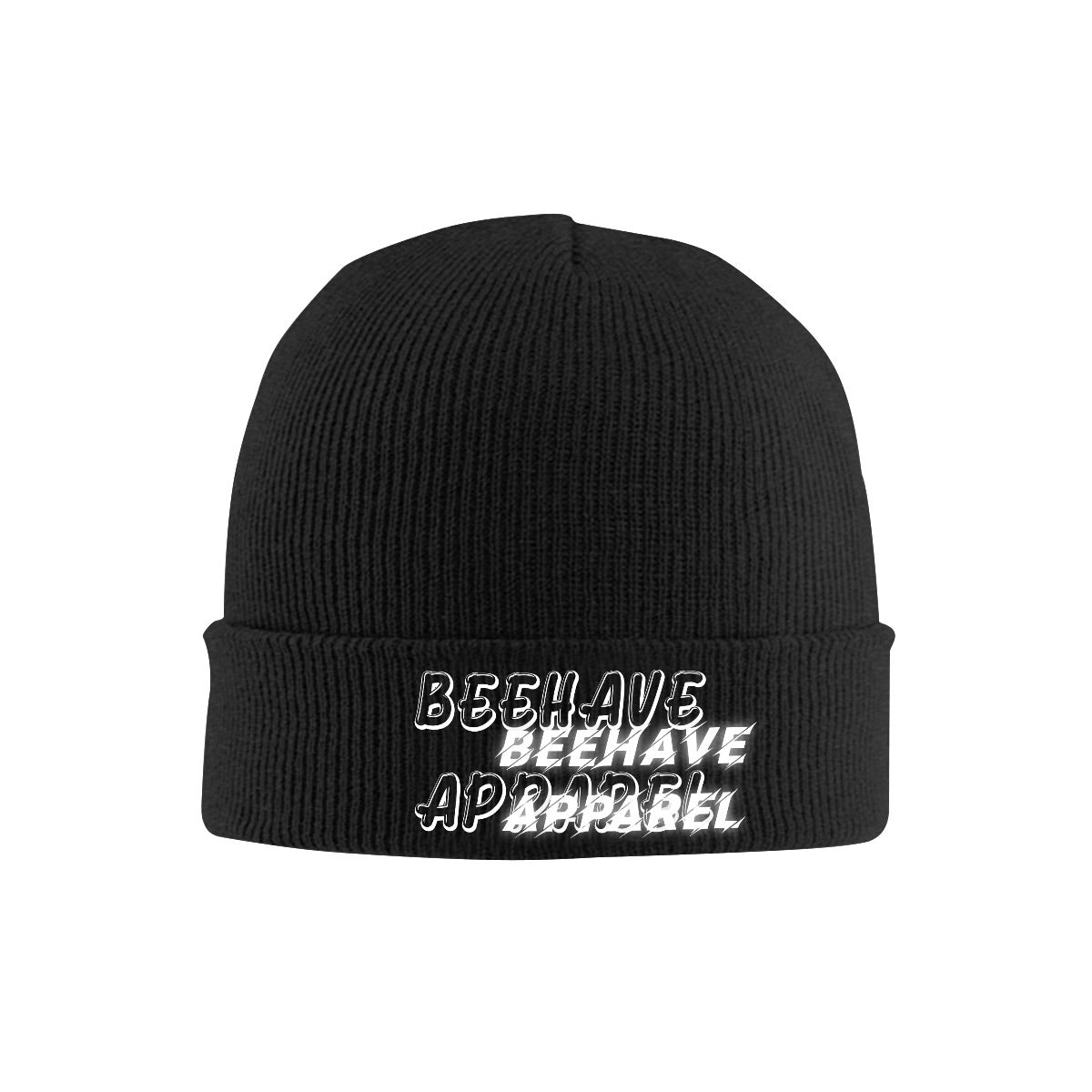 Knit Hat with Heat Transfer Patch
